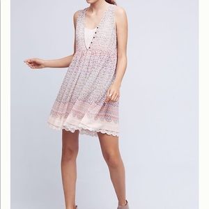anthropologie maeve violetta swing dress SZ S